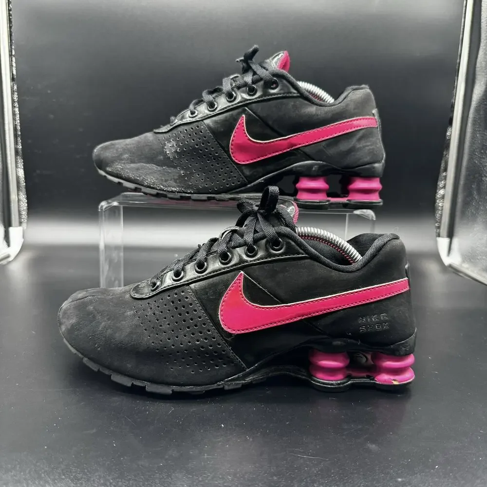 Nike Shox 2011 Size 5Y Youth Black Pink 616542-060 GUC READ LISTING